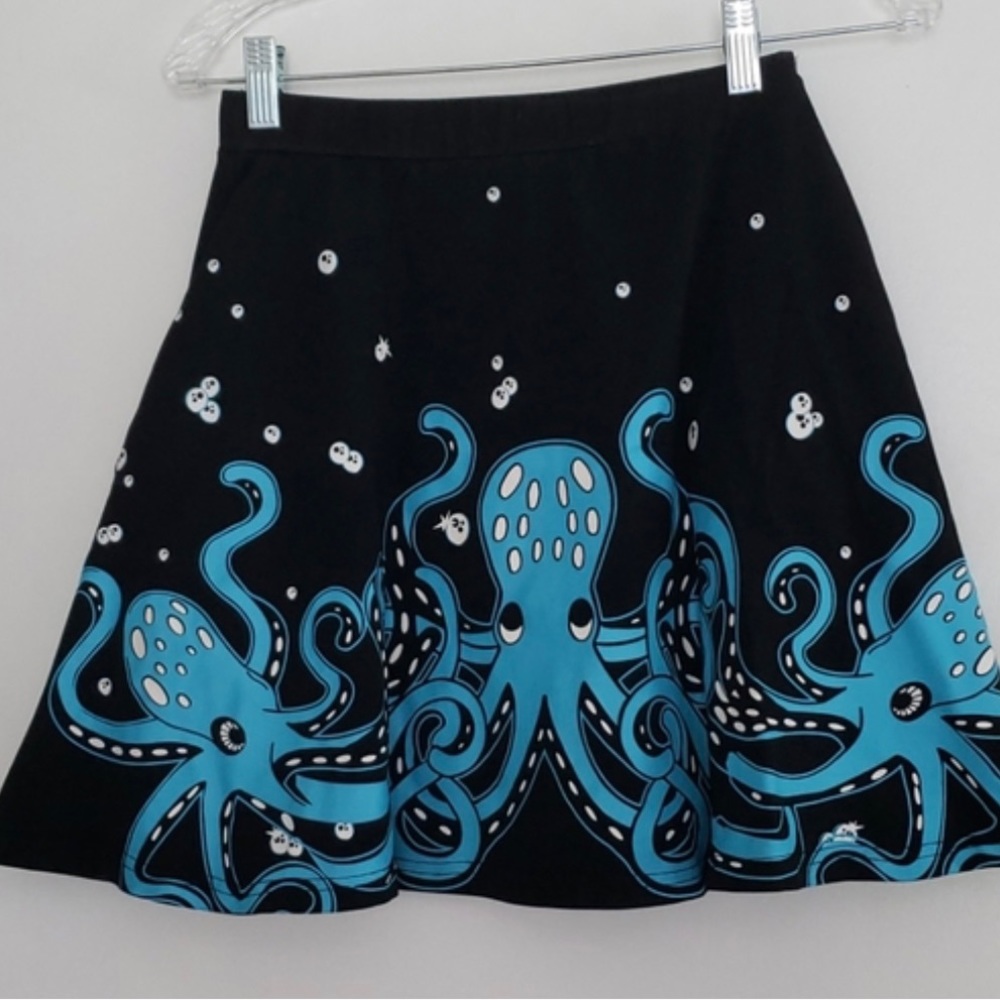 Too Fast octopus printed skirt